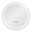 Espejo LED Redondo 60 cm con Luz LED de 3 Tonos, Botón Táctil y Función Antiempañante para Baño.