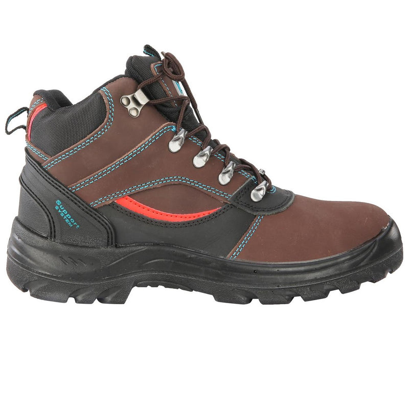 Botas de Cuero de Seguridad TOTAL. De Alta Calidad. Punta de Acero + Entresuela de Acero