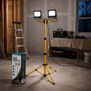 Reflector De Trabajo LED 10000 Lúmenes Con Trípode Ajustable. Torre De Iluminación Doble 50W. Luz de trabajo IP65.