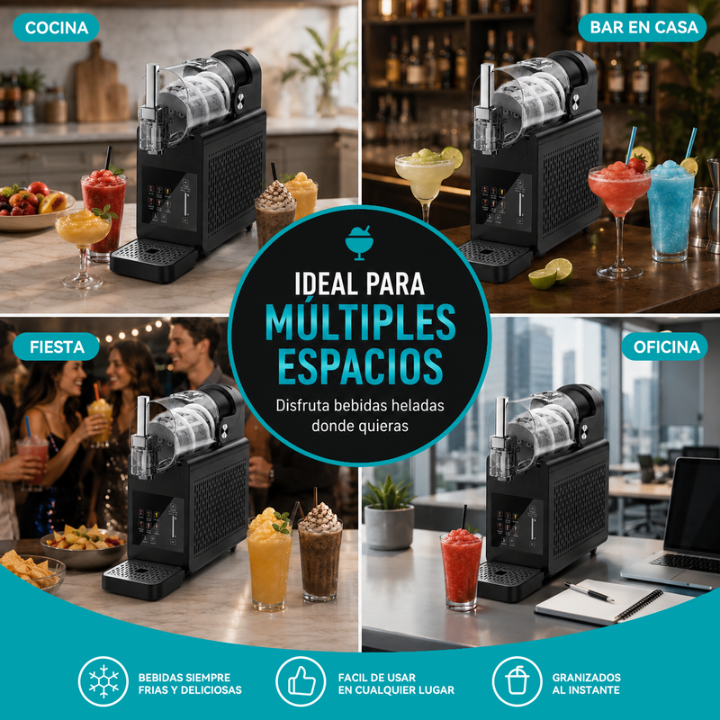 Máquina De Granizado 1.8 L. Granizadora Eléctrica 200 W Con Autolimpieza. Prepara bebidas congeladas En 25 Minutos.