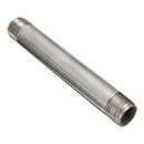 Niple tipo barril Sch40 NPT 304 150psi. Nominal 1/4". 4" largo.