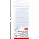 Soporte de etiqueta adhesiva de 18 piezas con tarjeta de inserción en blanco