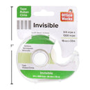 Cinta pegante invisible con Dispensador 3/4 "x 1300"
