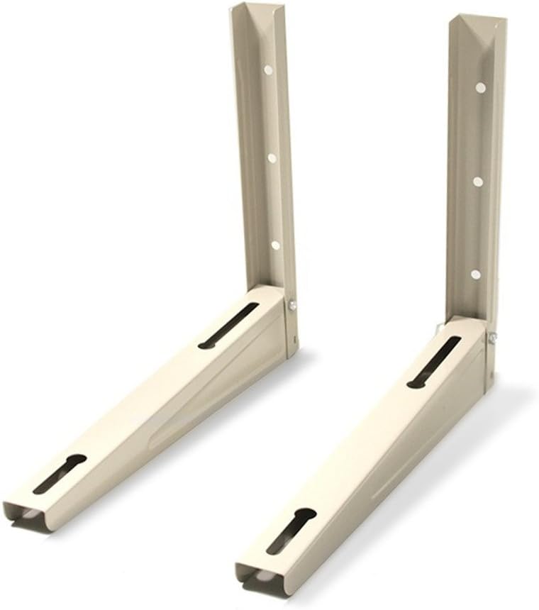 Soporte metálico para aire acondicionado 450×550mm  Resistente hasta 120kg Instalación en pared