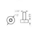 Tornillo Decorativo 30X6mm, Cromado (C-A3130T/C-BS).