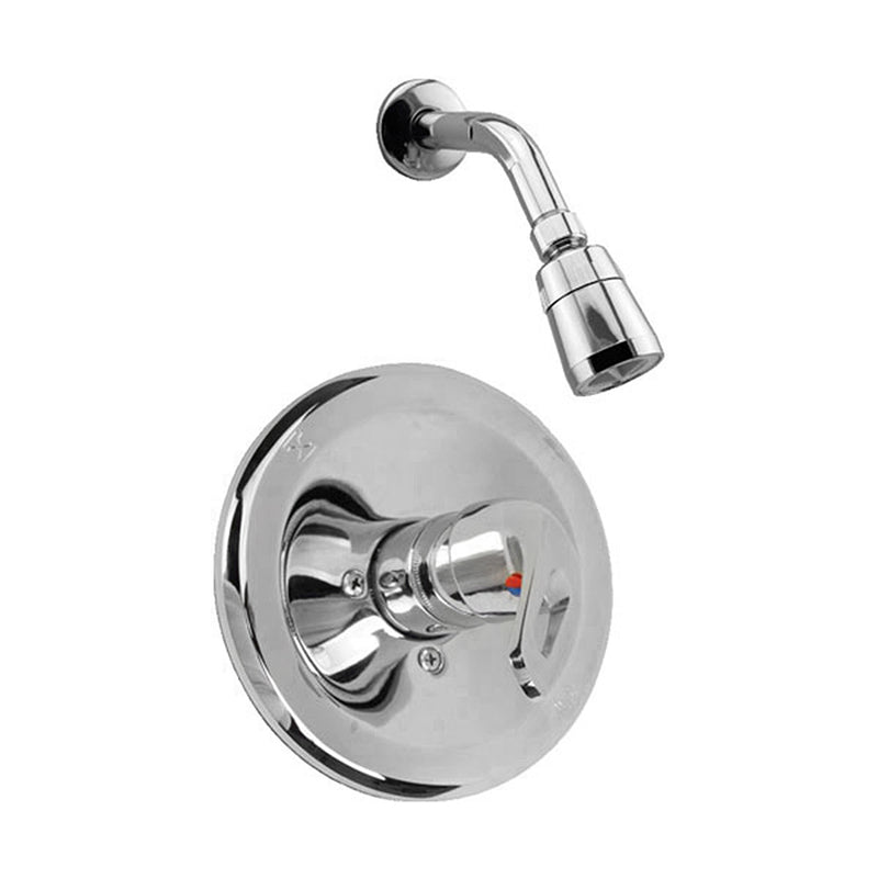 Ducha kit con mezclador monomando para empotrar redondo. NESSATI