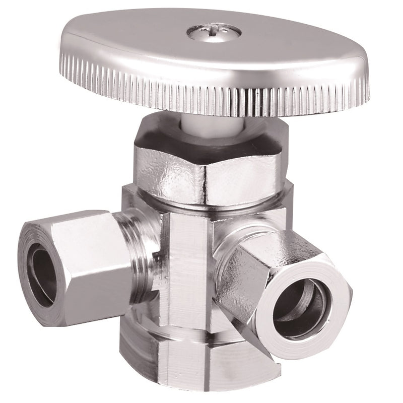 Llave de ángulo de 1/2" x 3/8" x 3/8"