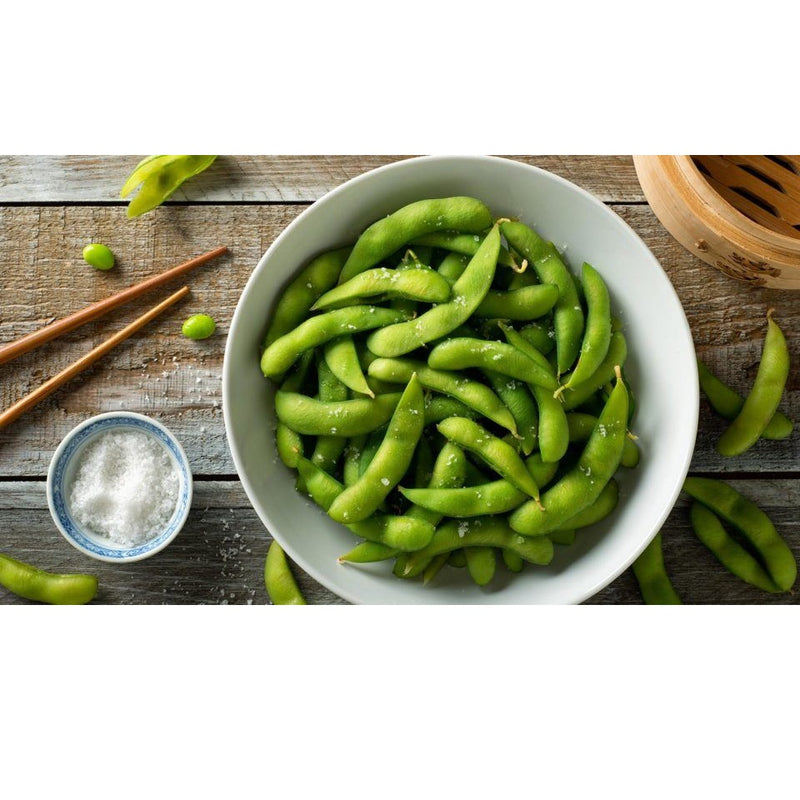 Semillas de frijol de soja Edamame (100% Heirloom/No Híbrido/No GMO). 10 semillas aproximadamente.