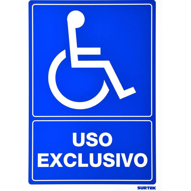 Letrero "Discapacitados" Surtek