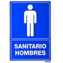 Letrero "Sanitario Hombres" Surtek