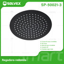 Regadera para Ducha Redonda 10". Cabezal de Acero Inoxidable con Acabado negro Mate.