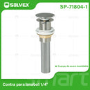 Desagüe Para Lavamanos 1 1/4" Con Tubo Acero Inoxidable. Drenaje para fregador con acabado satinado.
