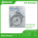 Ducha Sanitaria Tipo Teléfono Cromada. Set de 3 Piezas con Manguera y Soporte. Regadera de Mano para Inodoro Bidet.