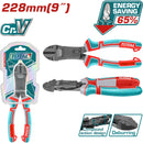 Alicate de corte diagonal de acción compuesta 9"/228mm Cr-V. 65% ahorro de energía.