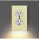 Tapa plástica de interruptor con luz LED. (Color Beige)