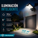 Lámpara Solar LED Exterior de 500W Con Control Remoto Sensor, Radar Y Luz Inteligente. Autonomía Hasta 3 días. Cobertura 150m². No incluye tubo/poste.