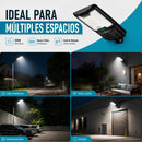 Lámpara Solar LED Exterior de 500W Con Control Remoto Sensor, Radar Y Luz Inteligente. Autonomía Hasta 3 días. Cobertura 150m². No incluye tubo/poste.