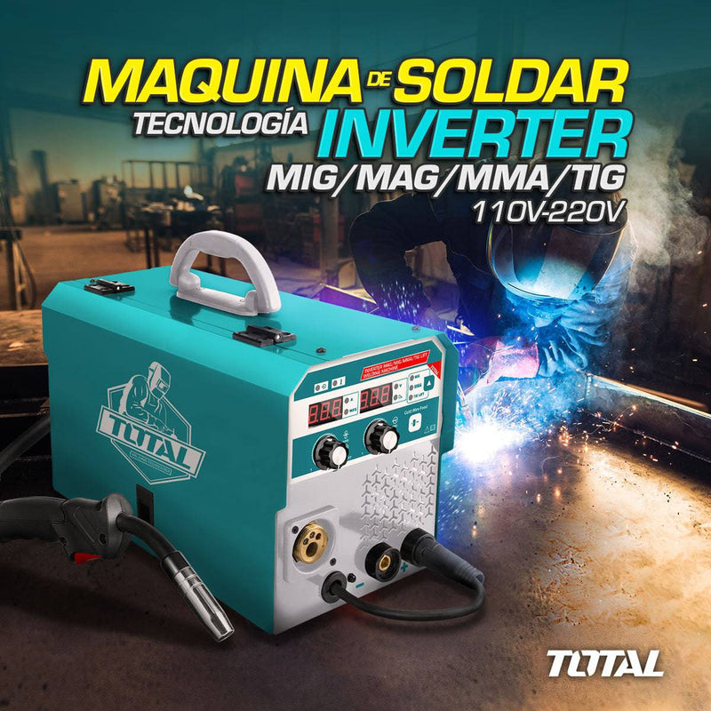 Maquina De Soldar Inverter MIG MAG MMA Y TIG 160A 110V-220V