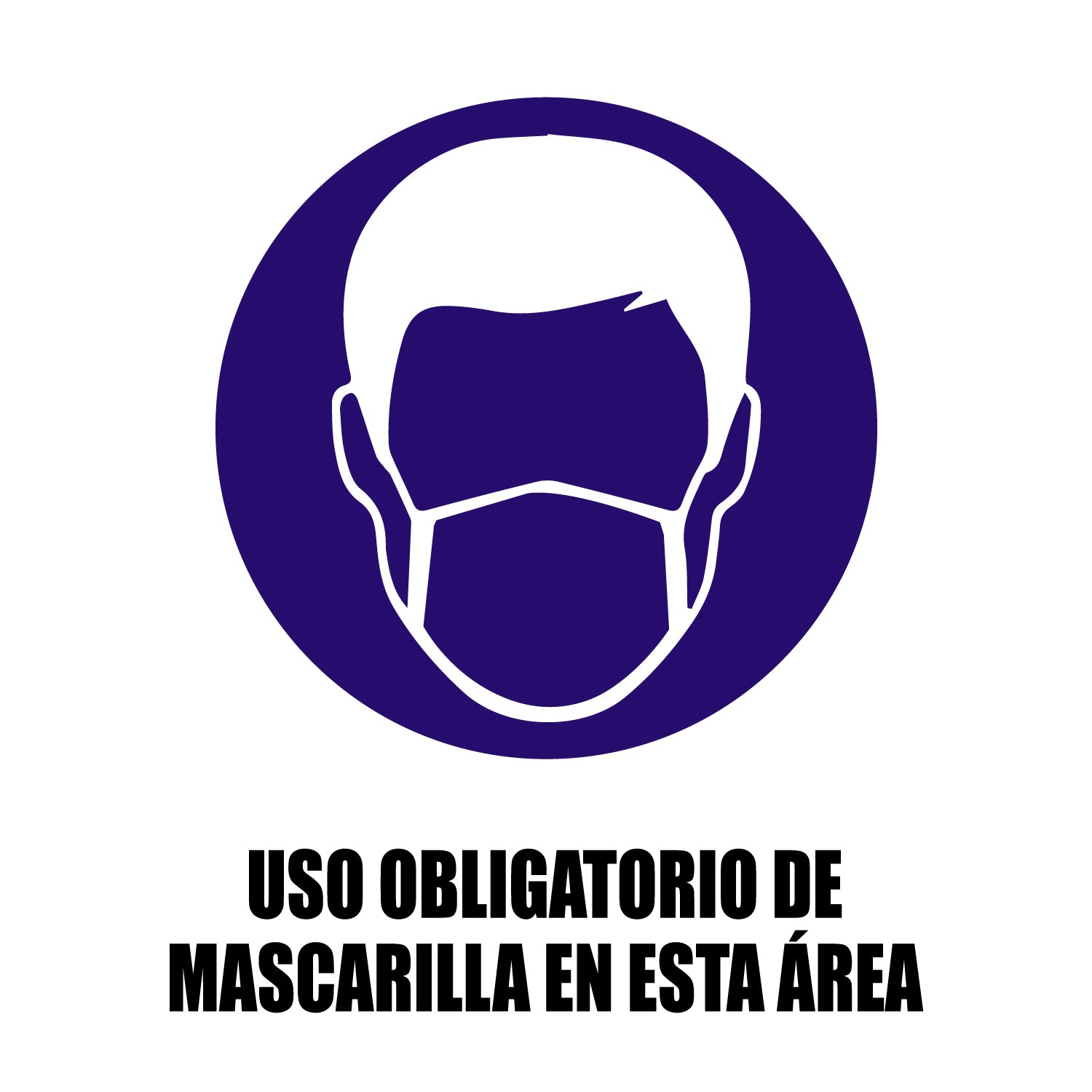 Letrero de Señalizacion Cuadrado para Seguridad. Material Foam. Medidas 30 cm x 30 cm.