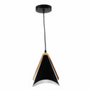 Lámpara Colgante Negra 1XE27 Diseño Atemporal 180x1235mm