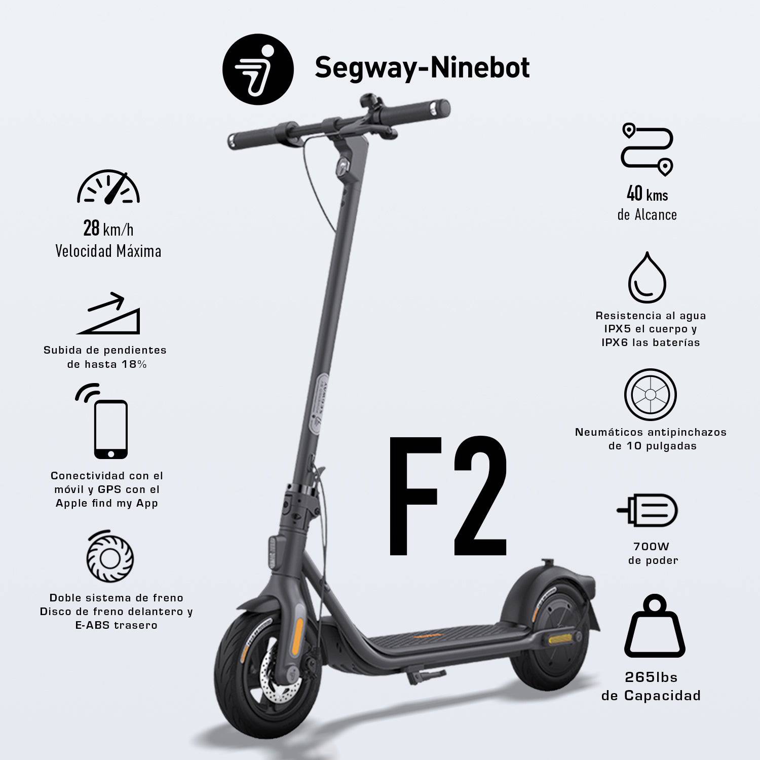 Monopatin Ninebot Kick Scooter F2