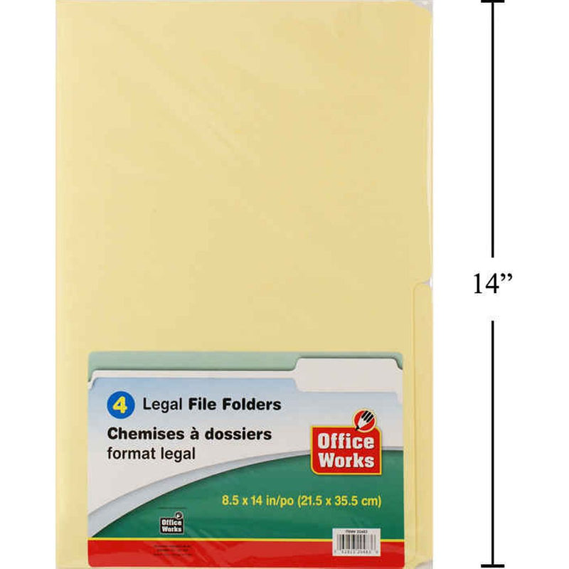 Carpetas para archivos legales de 4 piezas