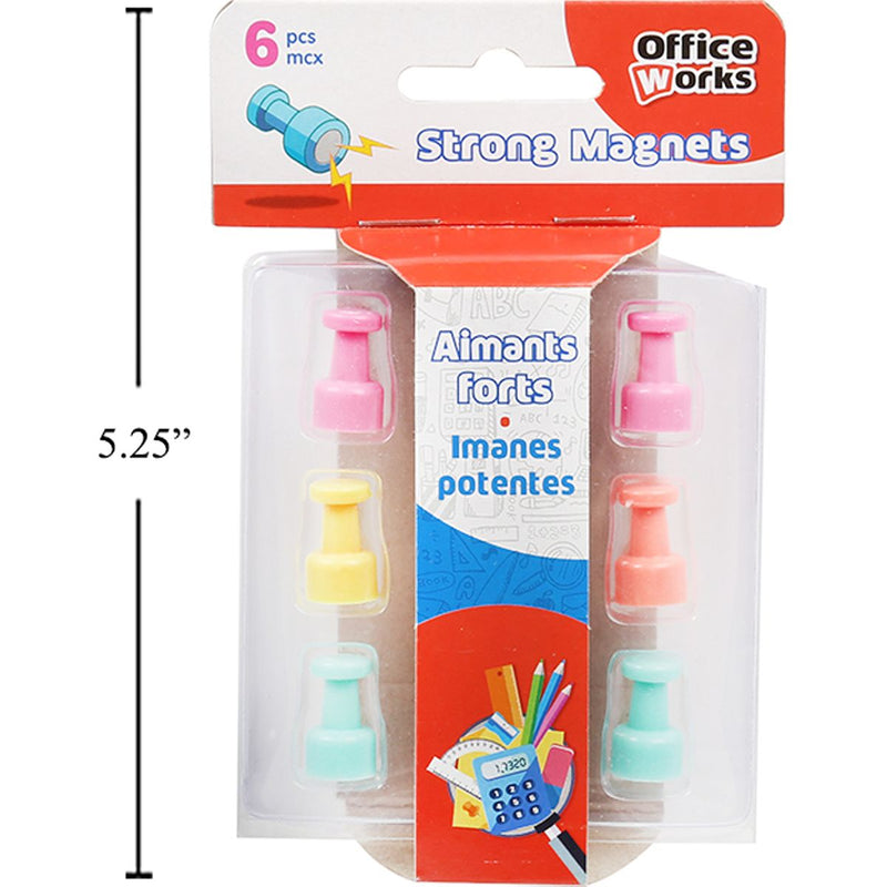 Ultra imanes de fijacion de 6 piezas