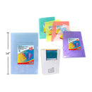 Carpeta color transparente 3 piezas Legal, 8-7 / 8x14-3 /8"  (Viene en colores variados al azar)