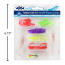 Juego de señuelos gelatinosos de pesca de 20 piezas