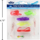 Juego de señuelos gelatinosos de pesca de 20 piezas