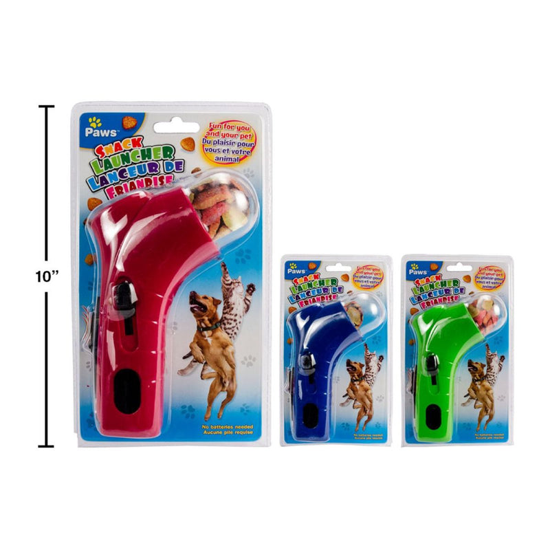 Lanzador de bocadillos o galletaspara mascotas   (1pza) (Viene en colores variados al azar)