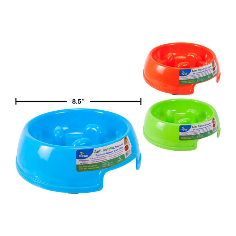 Tazón para perros anti-trago, 24 oz (1pza) (Viene en colores variados al azar)