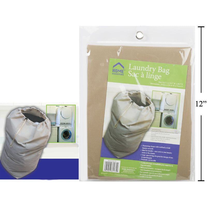 Bolsa de lavandería de 12.5x12.5x28.5 ", marrón