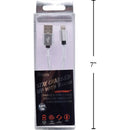 iFocus, 1M Cable de carga y sincronizacion, plateado, caja de pvc + bandeja