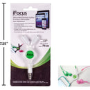 iFocus, cable divisor de audio retráctil, 30 ", blister deslizante