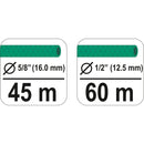 Carrete para manguera con ruedas 60mts trolly portátil