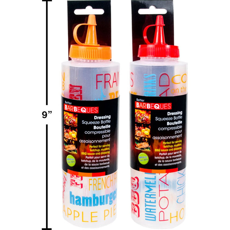 Botellas dispesadores de adereso de exprimir (1pza) (Viene en colores variados al azar)