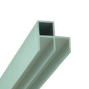 Perfil guia superior para puertas corredizas. Anodizado. 3 mts.