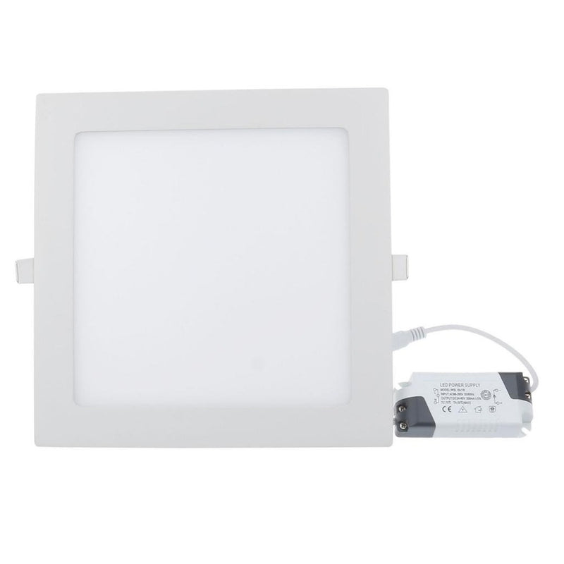 Lampara LED Empotrable Cuadrada. 18 Watt. 120Volt. 60Hz. Luz Blanca (6400K) 1250 Lumens.