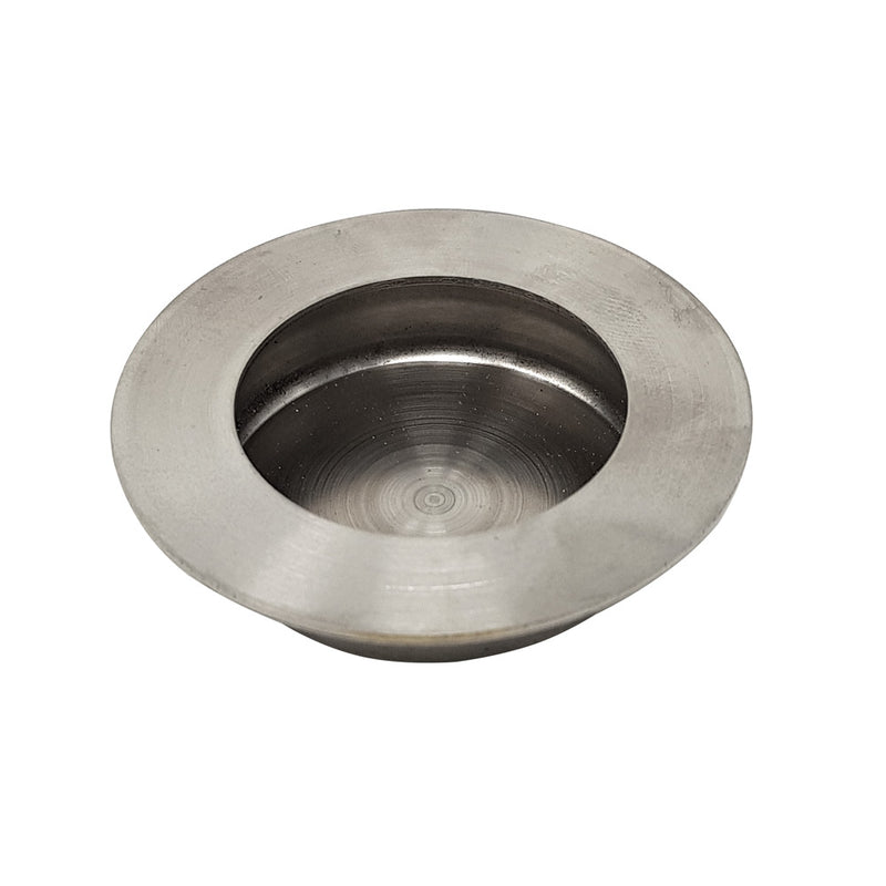 Tirador empotrable redondo de cajon.