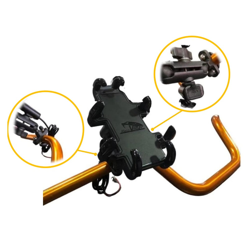 Porta Celular Con Cargador Para Moto tipo scooter