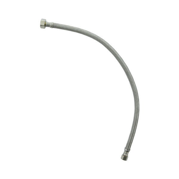 Tubo de abasto de acero inoxidable de 20" para lavamanos 3/8" x 1/2".