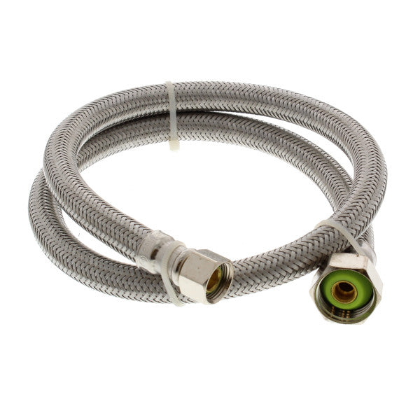 Tubo de abasto de acero inoxidable de 30" para lavamanos 3/8" x 1/2".