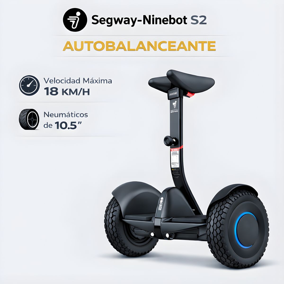 Balancín Eléctrico Autobalanceante Segway Ninebot S2 Scooter inteligente.