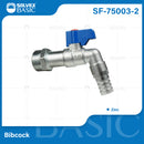 Llave De Jardín 1/2" Para Manguera Con Coupling Estriado Y Palanca De 1/4 De Vuelta.
