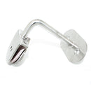 Clip de vidrio con barra separado del muro 8 cm. Para vidrios de 8 a 15 mm. Acabado sat