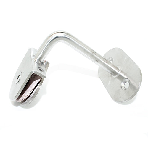 Clip de vidrio con barra separado del muro 8 cm. Para vidrios de 8 a 15 mm. Acabado sat