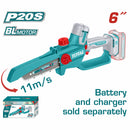 Sierra Podadora Inalámbrica 20V. Long.6" (15cm). Batería y cargador se venden por separado.