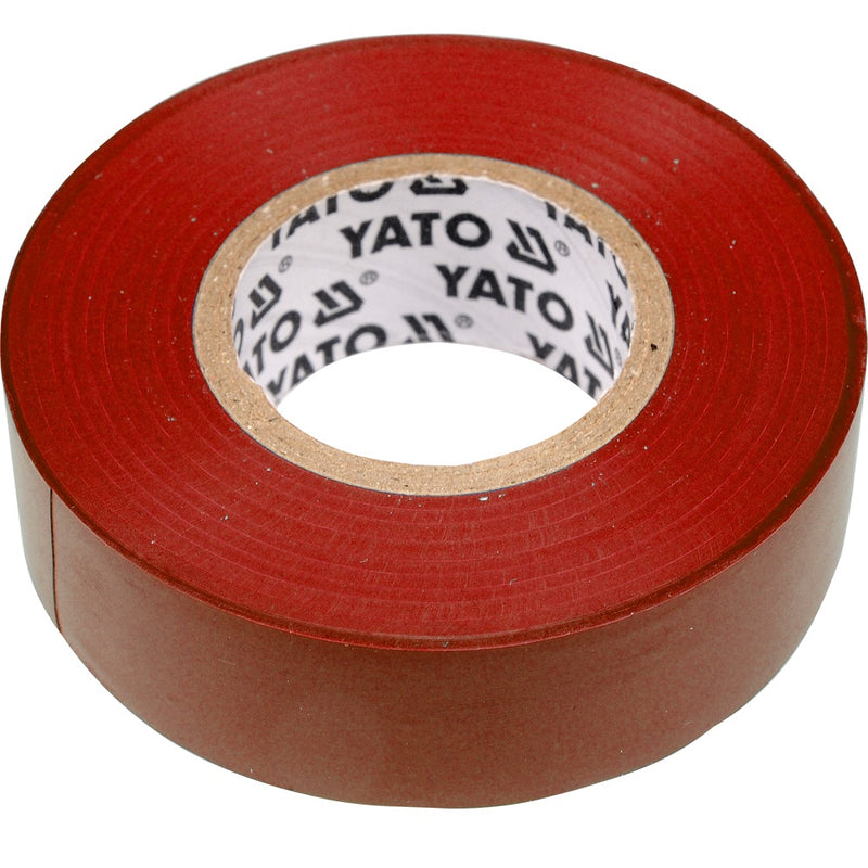 1 Pza- Cinta Adhesiva Aislante Roja, 0.13 Mm 19 Mm X 20 M
