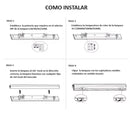 Lampara Lineal 1.5m Negra frosted 7000lm DIP 35-50W ajustable 4000K/5000K/6500K CRI90 3 Cables AC100-227V